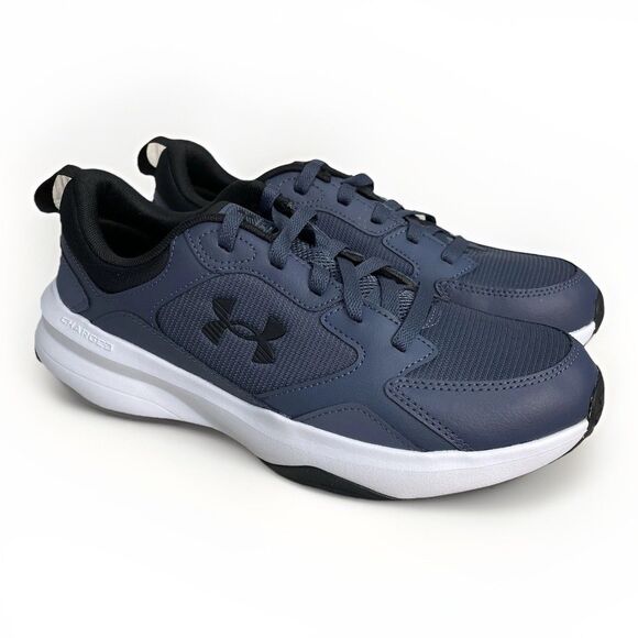 Under Armour Charged Edge Shoes Mens 10 Bluish Grey/Black Sneaker 3026727-044 - Picture 2 of 9